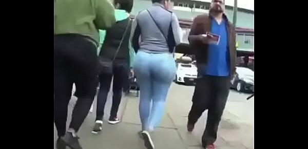  Black Girl With Bubble Butt in Brazilian Jeans